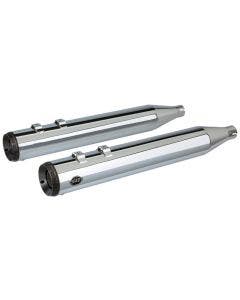 S&S Cycle Chrome Grand National 4" Slip On Mufflers Harley Touring & Tri 95-20