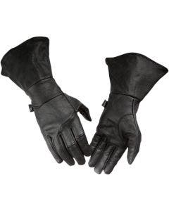 Thrashin Supply Company Gauntlet Insulated Black Leather Motorcycle Gloves