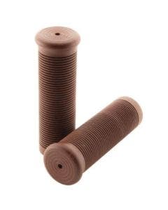 BikeMaster Motorcycle 7/8" Grips Brown High Fidelity 124mm WLG-208-Brown