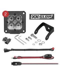 XK Glow C3 Cube Driving Lights Flush Mount RGB Accent Lighting Kit XK065002-D-KIT