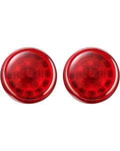 Custom Dynamics PB-R-1156 Red Rear Turn Signal Insert Bullet Bezel Harley