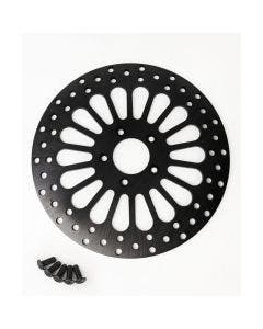 DNA Super Spoke Black Front 11.8 Brake Disc Rotor Harley Touring 08-13