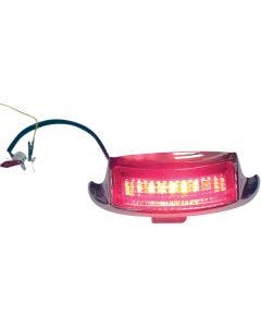 Custom Dynamics Chrome Wrap Around Dual Intensity Red Lens Fender Tip