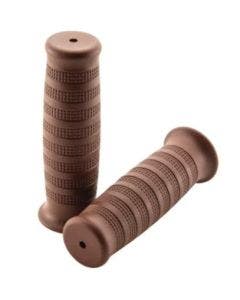 BikeMaster Motorcycle 7/8" Grips Brown Wicker 124mm WLG-221-Brown