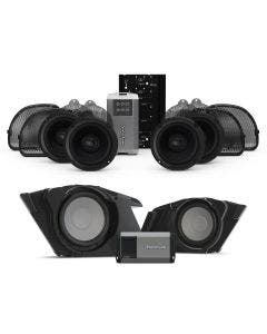 Rockford Stage 2 400W Amp 4 Speaker 2 Subwoofer Radio Audio Kit Harley Ultra 14-Up