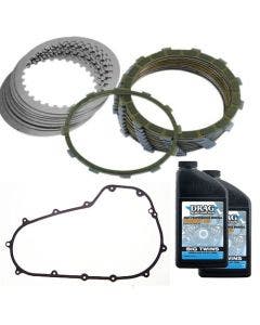 Barnett Extra Clutch Friction Plates Kit w/ Gasket & Oil Harley Touring 07-16