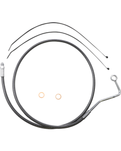 Magnum Carbon KARBONFIBR Mid-Line Brake Line Mid ABS Harley Touring 14-Up