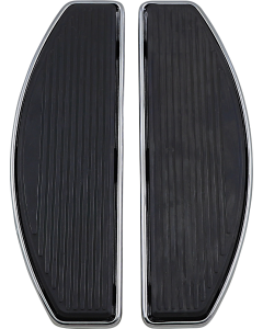 Drag Gloss Black Driver Floorboards Harley M8 Softail 18-Up