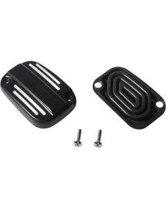 Drag Black Front Brake Master Cylinder Cover with Gasket Harley Touring FL 08-18