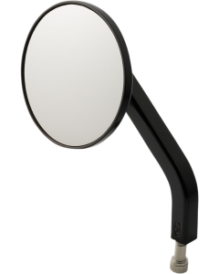 Joker Machine 03-051-1 Black No. 7 Solid 3-1/4 Round Mirror Left Only Harley