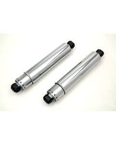 V-Twin 54-0101 Chrome 14-1/2" Covered Rear Shock Set Harley XL & K Model '52-'74