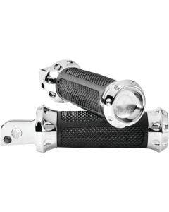 Performance Machine Chrome Overdrive Rear Footpegs Harley M8 Softail 18-Up