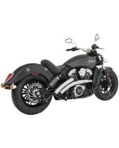 Freedom Performance Chrome Exhaust Radical Radius Crossover w/ Star Tips Indian