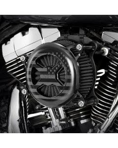 Vance & Hines 42341FG Black VO2 America Billet Air Intake Cleaner Harley Twin Cam 00-17