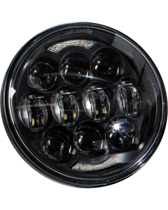 Harddrive LED Headlight 5.75" 80W Black 4000/2200 Lumens Harley Softail Dyna FXR