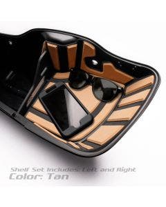 Hardstreet Ryt-There Saddle Bag Shelf Set Tan Harley Touring FLH FLT 14-Up
