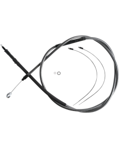 Magnum KARBONFIBR 74 11/16" High-Efficiency Polished Clutch Cable Harley 06-Up
