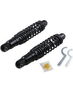 Drag Black 12" Premium Ride-Height Adjustable Shocks Heavy Duty Harley 99-17