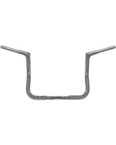 Fat Baggers Inc 1-1/4 EZ Install Flat Top Handlebar Chrome 12 inch Rise Harley 88-Up