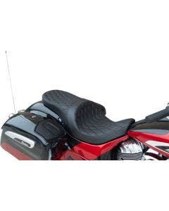 Drag Predator III Forward Position Low 2-Up Seat Black Diamond Indian 14-Up