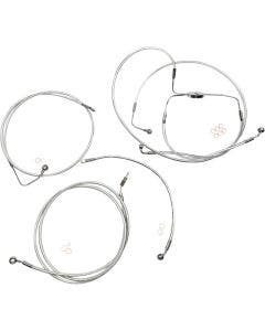 Magnum Sterling Chromite II Handlebar Cable Install Kit 10 inch Rise Harley 08-12
