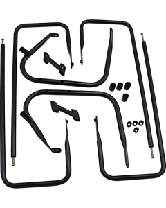 Drag Black Saddlebags Guards Support Kit OE Repl 9089209 Harley Touring 09-13