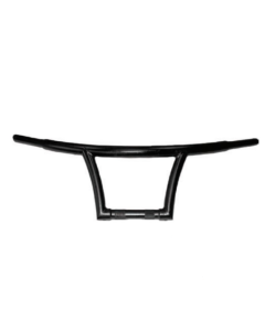 HardDrive Black 10" GTS Handlebars 1-1/4" Drilled Notched Harley Big Twin 82-Up