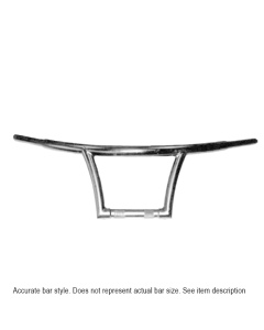 HardDrive Chrome 10" GTS Handlebars 1-1/4" Drilled Notched Harley Big Twin 82-Up