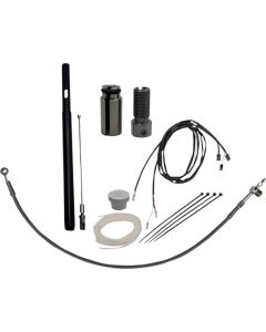 FBI Fat Baggers Chrome Braided +8 EZ Install Kit + Adjustor Harley CVO 21