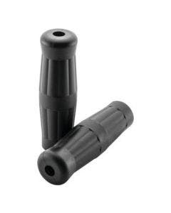BikeMaster Motorcycle 7/8" Grips Black Classic Bottle 130mm WLG-200-Black