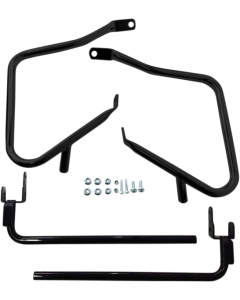 Drag Black Saddlebags Guards Support Kit OE Repl 90200787 Harley Touring 14-Up