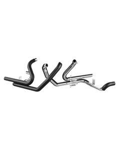 Tab Performance Black 2-into-2 Exhaust Head Pipes Harley Touring FLH/T 09-16