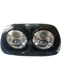 Chrome 5.75" 5-3/4" LED Headlight w/ Halo Ring 04-13 Harley Road Glide FLTR