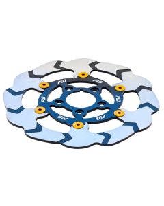 Flo Motorsports HD-800 Floating Brake Rotor 11.5" Disc Gold Harley Twin Cam 84-13