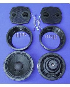 J&M Rokker XXR 6.71 Batwing Fairing Speaker Kit 2 Front Speakers FLH/T 98-13