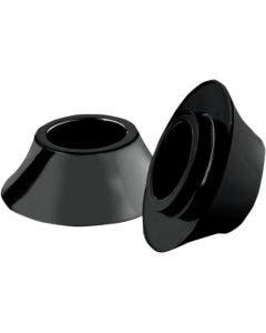 RC Black Front 25mm Tapered Axle Wheel Spacers For Harley Flh Bagger '08-'15 - HD-SPCR-2B
