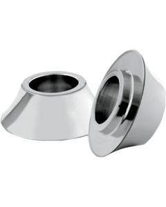 RC Chrome Front 1" Tapered Axle Wheel Spacers For Harley Flh Bagger '00-'07