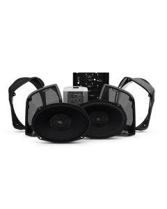 Rockford Fosgate Two Speakers & Amplifier Kit Select Harley Road King 14-Up