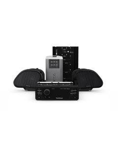 Rockford Fosgate Stage 2 400W Amp 2 Speaker Radio Audio Kit Harley FLTR 98-13