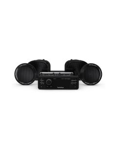 Rockford Fosgate Stage 1 50 Watt Radio 4 Speaker Audio Kit Harley FLTRU 98-13
