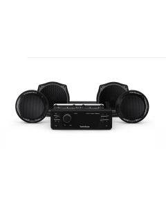 Rockford Fosgate Stage 1 50 Watt Radio 4 Speaker Audio Kit Harley FLHTCU 98-13