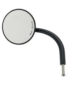 Biltwell 6503-400-131 Black Perch Mount 4" Round Utility Mirror - Harley Metric