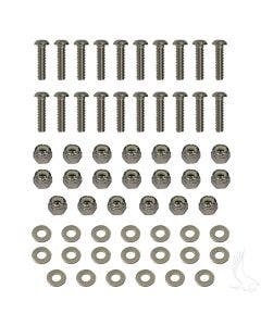 Golf Cart Stainless Steel Hardware Kit for Fender Flares E-z-Go Ez-Go Ezgo
