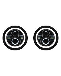 Hogworkz Blackout 7" LED HaloMaker For Jeep Wrangler CJ-5 CJ-7 TJ JK JL