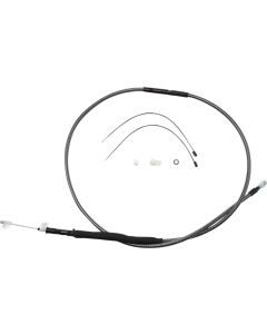 Magnum KARBONFIBR 68 11/16" High-Efficiency Polished Clutch Cable Harley 06-Up