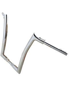 FBI Fat Baggers Chrome 16" EZ Install Pointed Top 1-1/2" Bars HD Road King 18-20