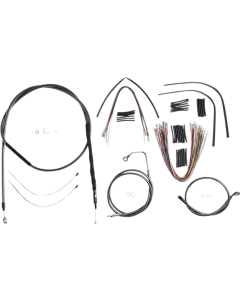 Magnum KARBONFIBR 12-14 Bar Control Cable Install Kit ABS Harley Touring 08-13