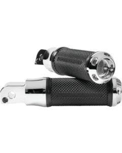 Performance Machine Chrome Passenger Apex Footpegs Harley M8 Softails 18-Up