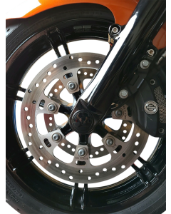 Klock Werks Black Flush Mount Front Axle 25mm KWS-01-0610 Harley 08-Up