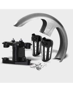 HHI Hawg Halters Kit# 3 X26 Raked 41mm Triple Tree Front End Builders End Kit 97-13 FLH